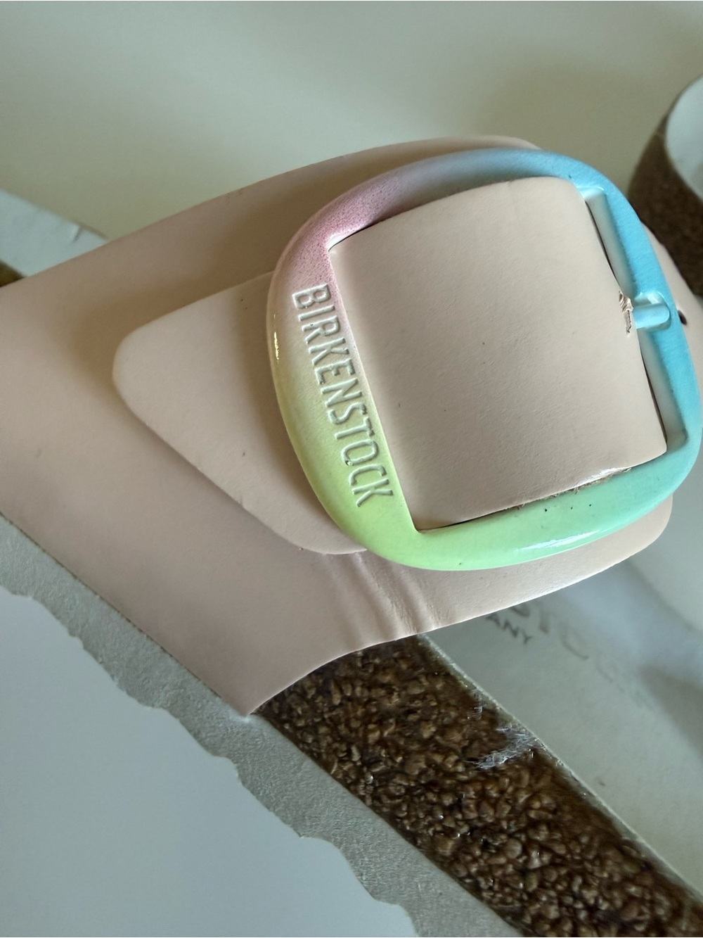 Birkenstock Gizeh Big Buckle Ombre Light Rose Leather Thong Sandals 40 260 9/9.5 - Picture 7 of 15